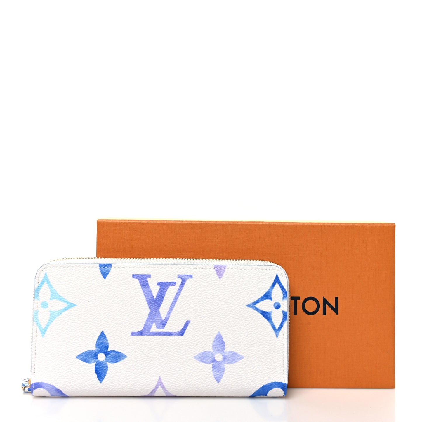 Monogram Giant By The Pool Zippy Wallet Resort Blue