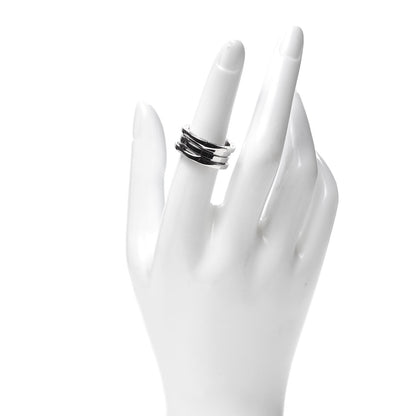 Bulgari 18K White Gold B.Zero1 Three-Band Ring 54 6.75 2 of 4