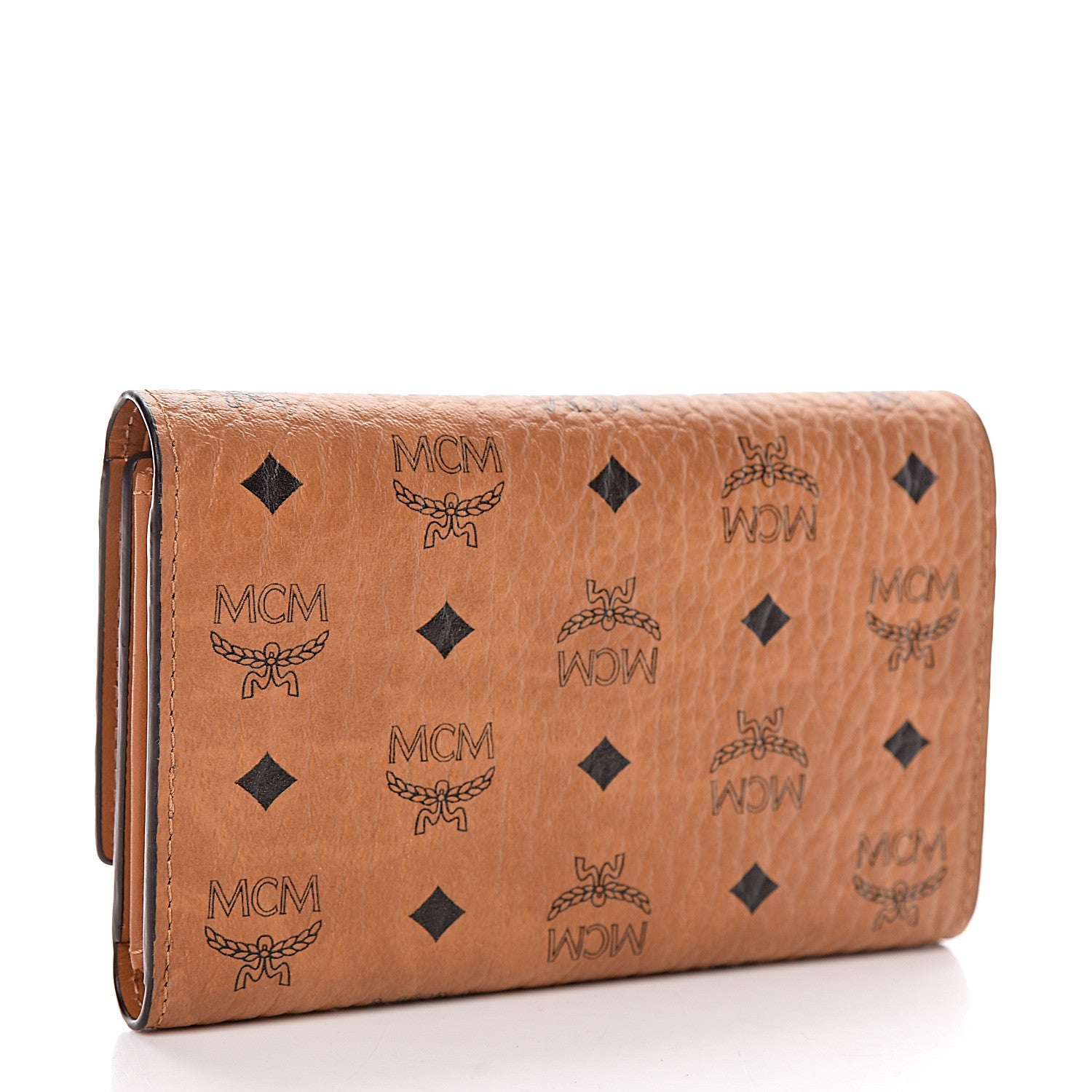 MCM Visetos Tri-Fold Wallet Cognac 3 of 7
