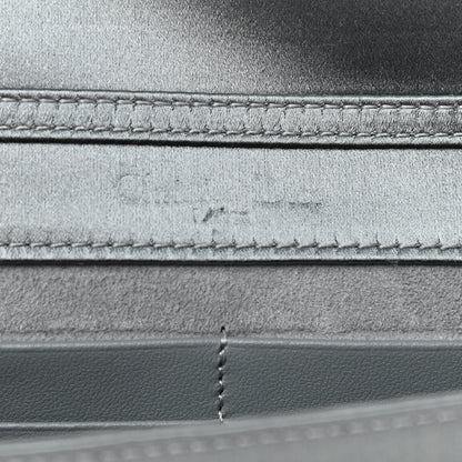Christian Dior Satin Diorama Wallet on Chain Pouch Blue Gray 6 of 9