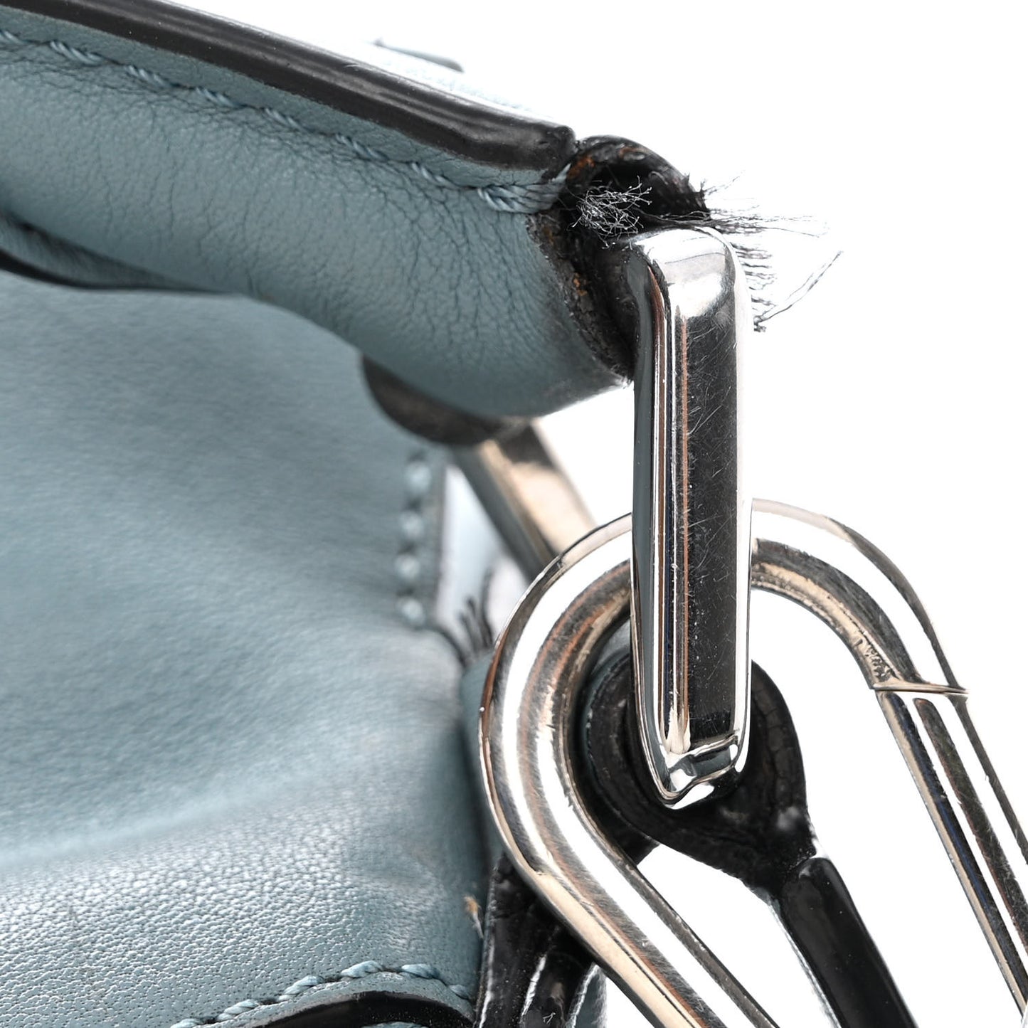 Calfskin Small Puzzle Bag Stone Blue