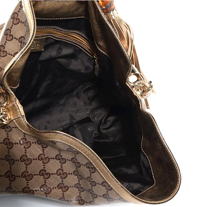 Gucci Crystal Monogram Large Indy Top Handle Bag 5 of 10