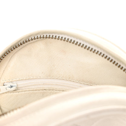 Chanel Lambskin Quilted Round Tassel Crossbody Bag White 13 of 22