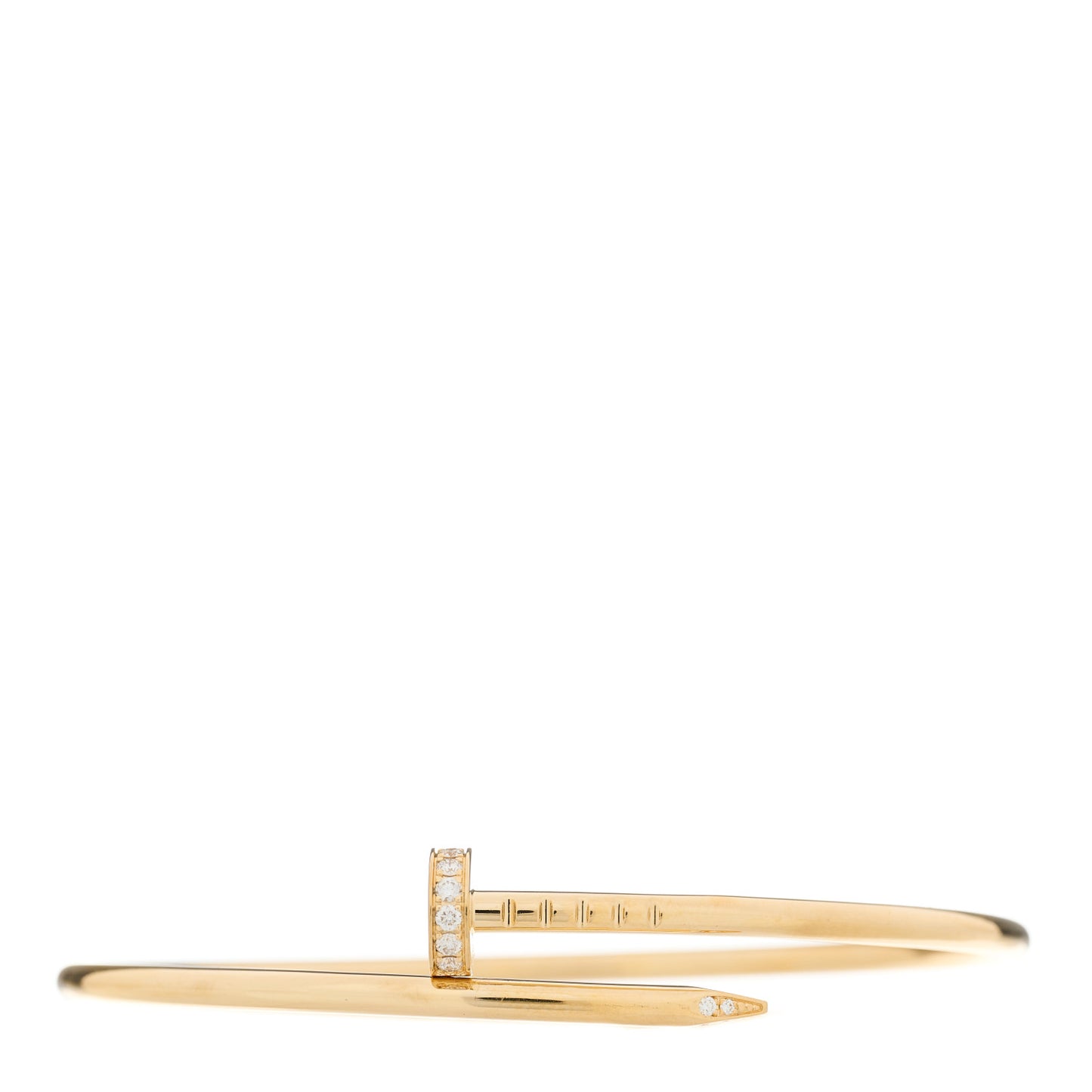 18K Yellow Gold Diamond Small Juste Un Clou Bracelet 16