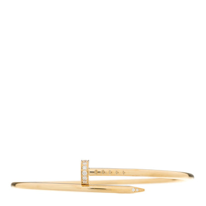 Cartier 18K Yellow Gold Diamond Small Juste Un Clou Bracelet 16 1 of 3