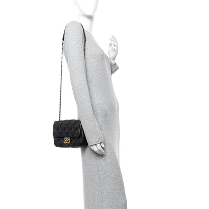 Chanel Lambskin Quilted Mini Flap Black 2 of 11