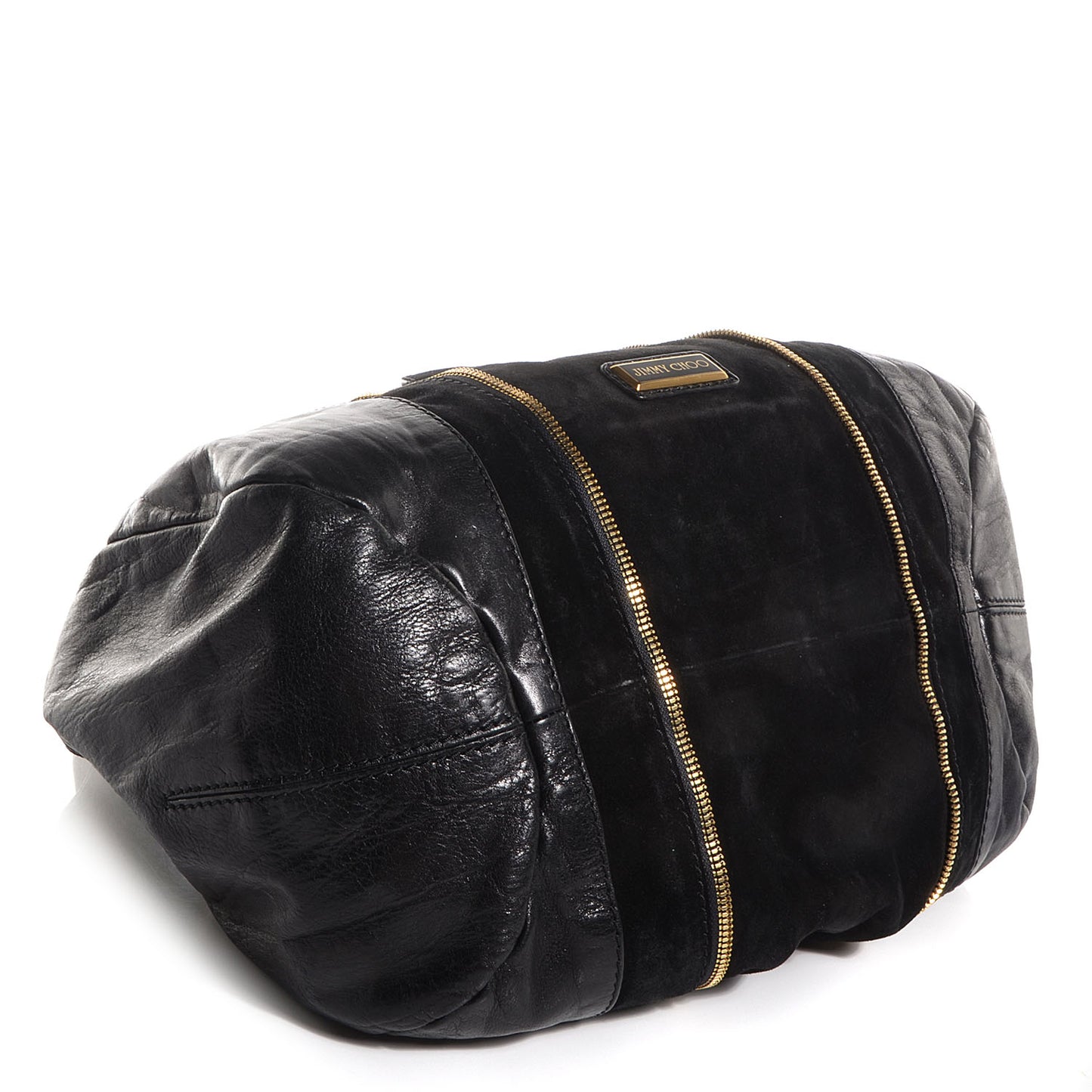Leather Suede Mandah Tote Black