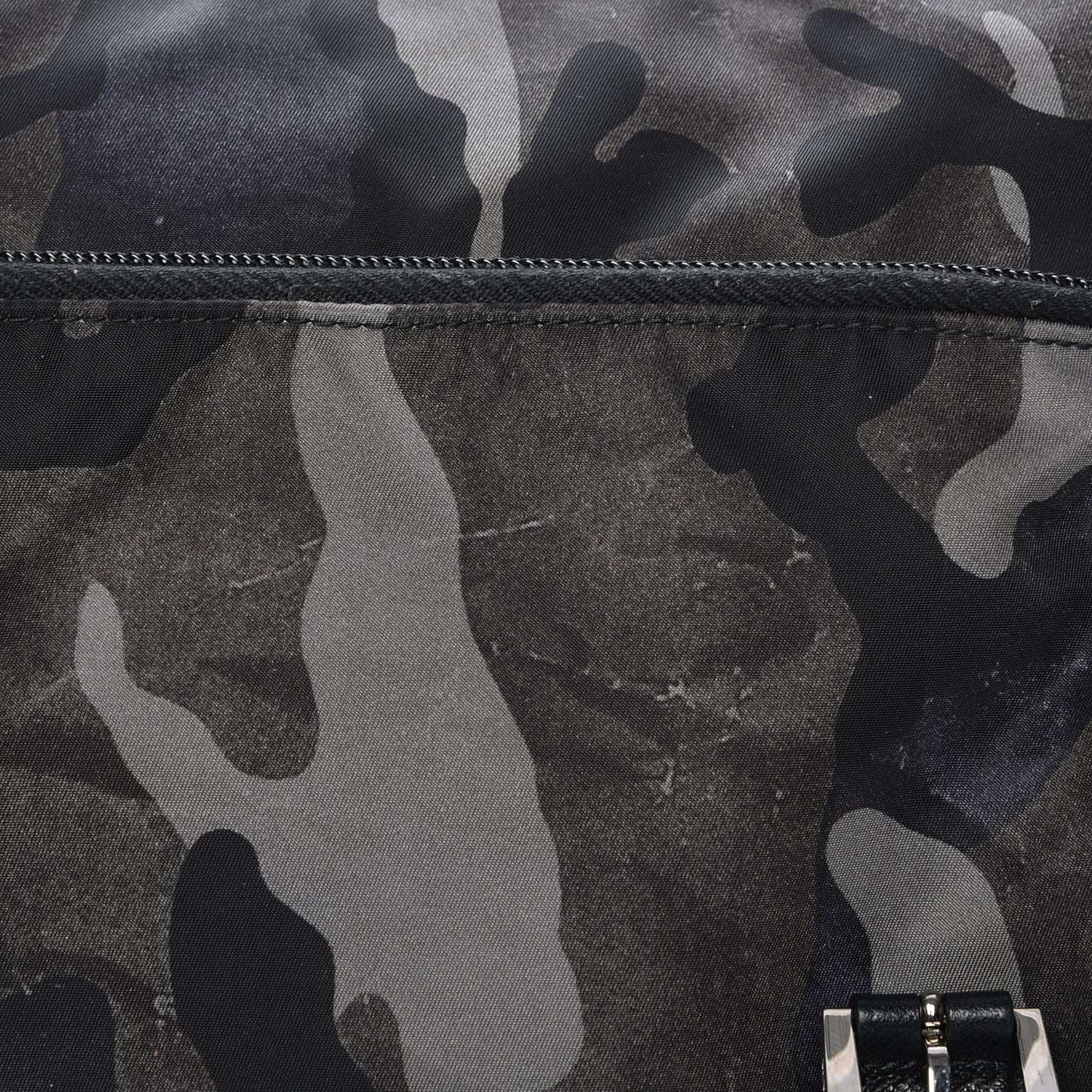 Tessuto Nylon Camouflage Messenger Bag Fumo