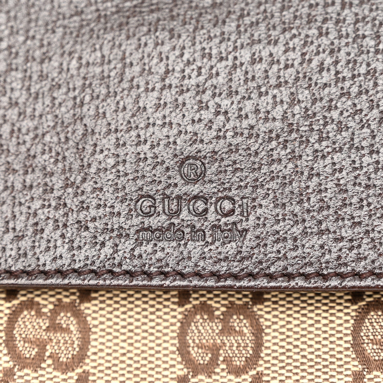 Gucci GG Monogram Double Pocket Belt Bag Dark Brown 5 of 15