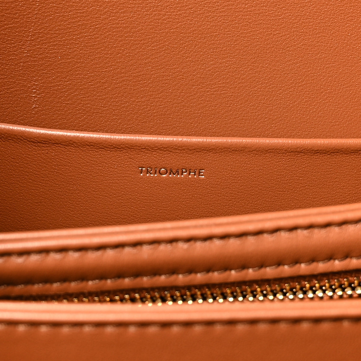 Natural Calfskin Medium Triomphe Tan
