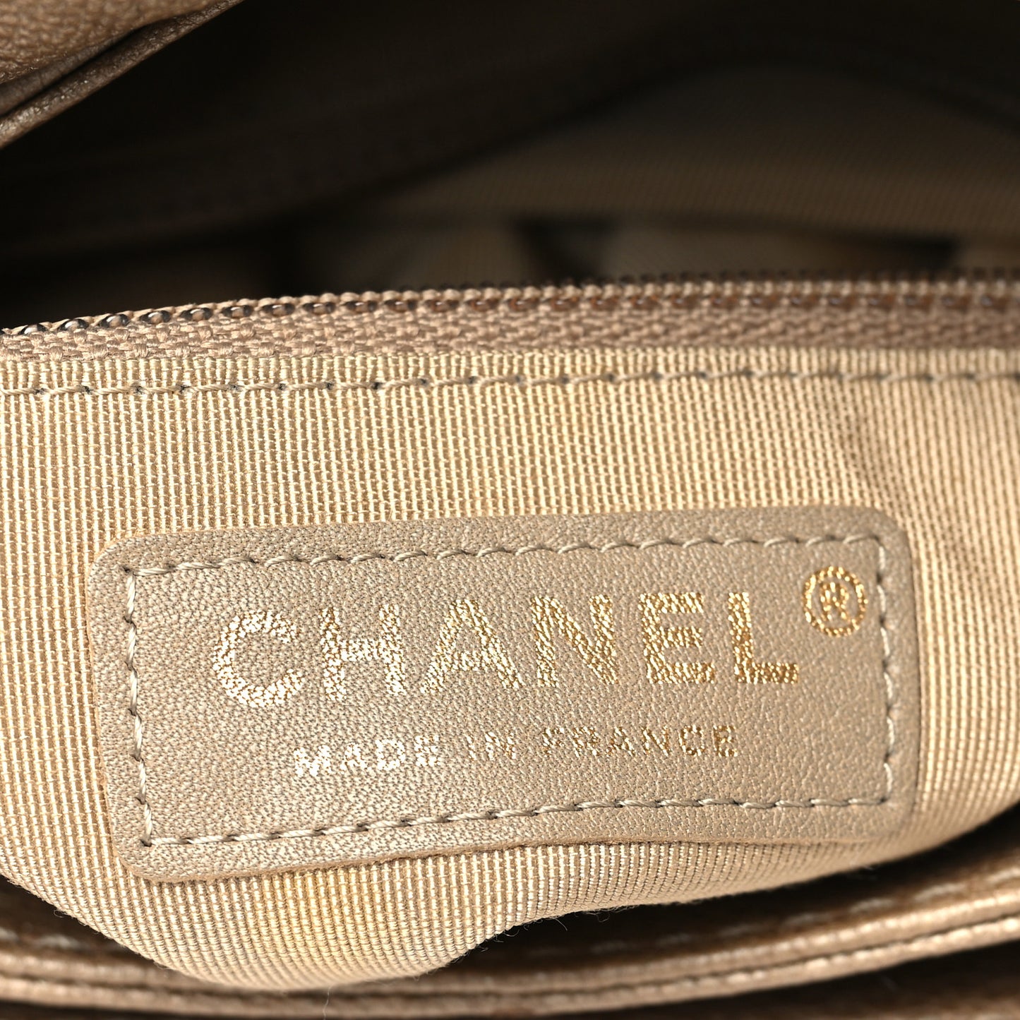 Metallic Calfskin Quilted Mini Trianon Messenger Flap Gold