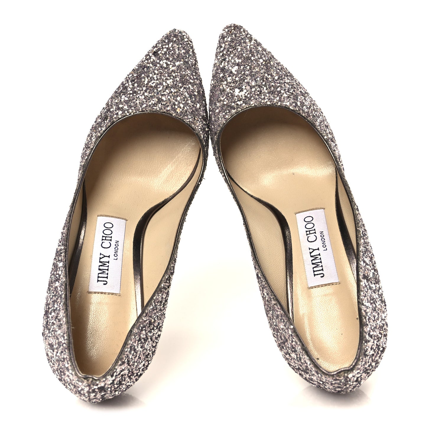 Glitter Pointy Toe Romy 85 Pumps 35 Viola