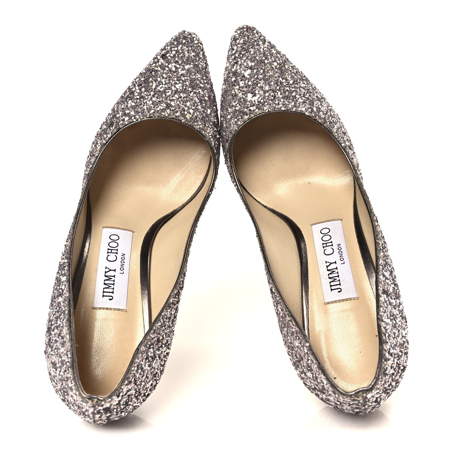 Jimmy Choo Glitter Pointy Toe Romy 85 Pumps 35 Viola 2 of 8