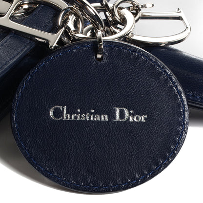 Christian Dior Lambskin Cannage Medium Granville Tote Navy Blue 9 of 9