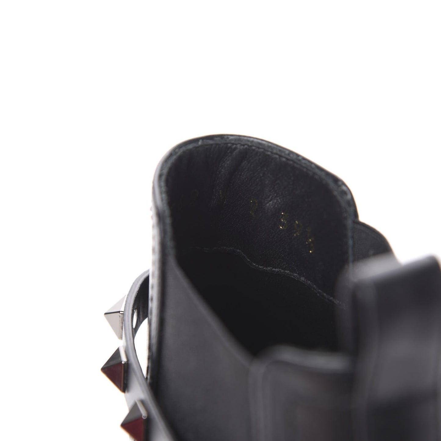 Calfskin Rockstud Chelsea 85mm Ankle Boots 39.5 Black