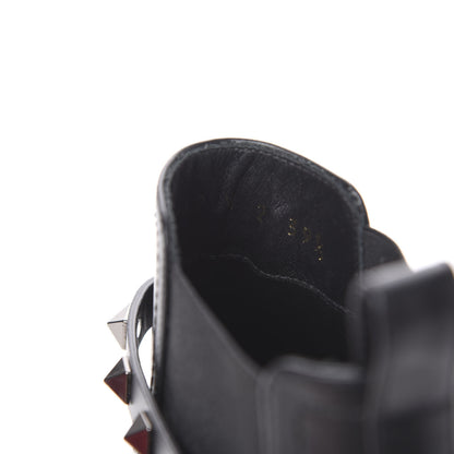 Valentino Garavani Calfskin Rockstud Chelsea 85mm Ankle Boots 39.5 Black 7 of 10
