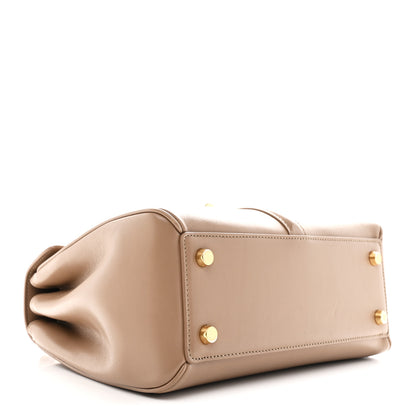Celine Satinated Calfskin Small 16 Top Handle Bag Beige 4 of 15
