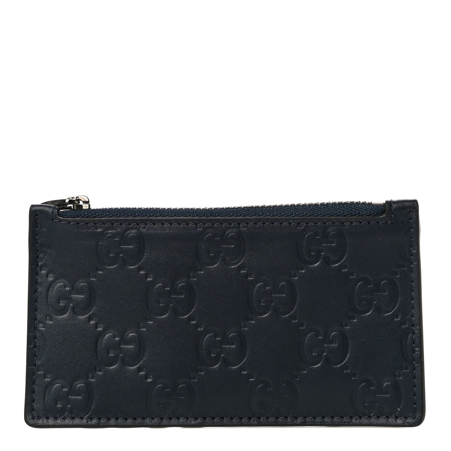 Gucci Guccissima Signature Coin Case Card Holder Blue 1 of 9