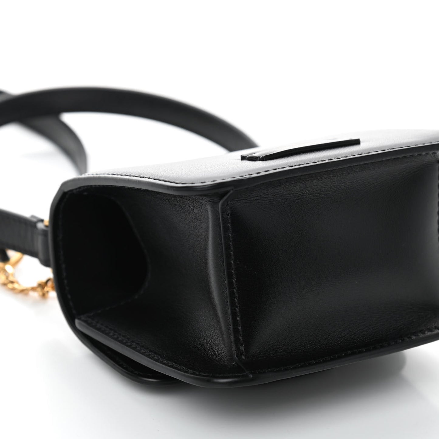 Smooth Calfskin Micro VSling Shoulder Bag Black