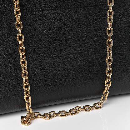 Louis Vuitton Calfskin Studded City Steamer MM Black 12 of 18