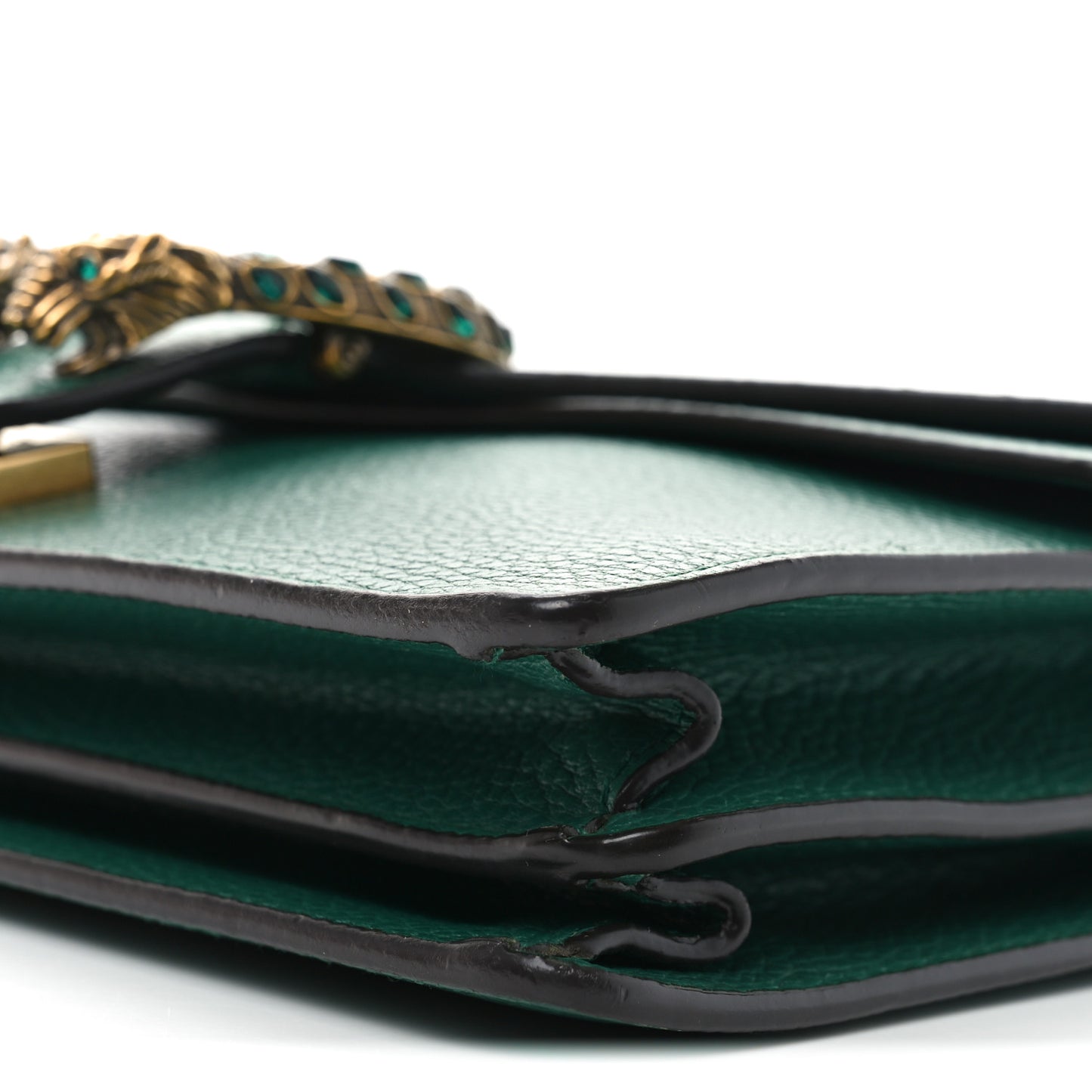 Pebbled Calfskin Small Dionysus Shoulder Bag Emerald