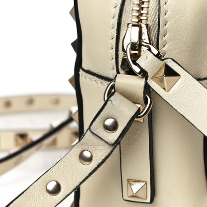 Valentino Garavani Vitello Rockstud Camera Crossbody Bag Ivory 15 of 16