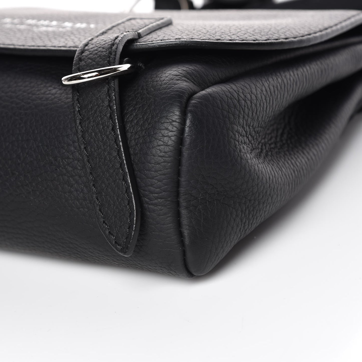 Soft Grain Calfskin Baby Bridle Saddle Bag Black