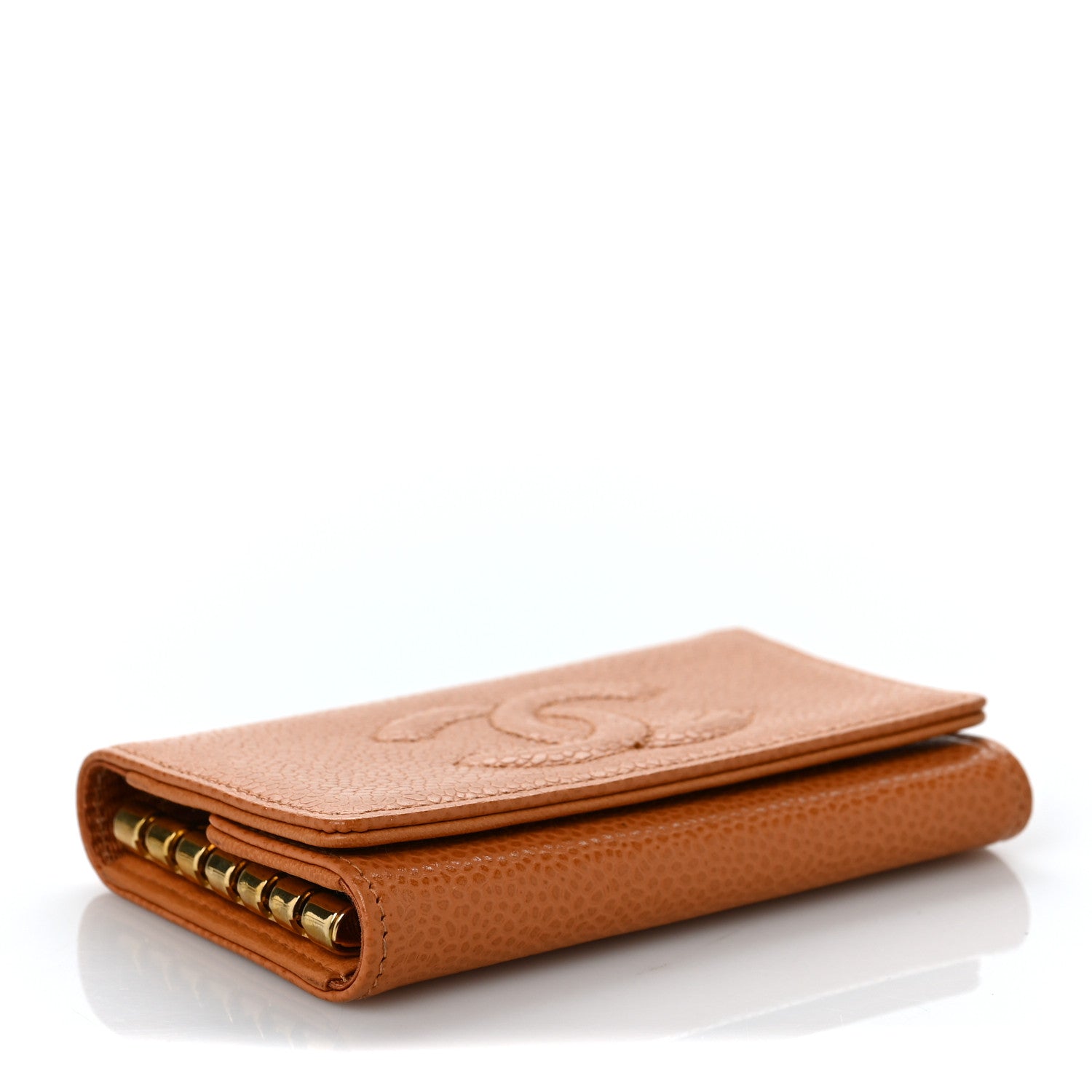 Chanel Caviar Timeless CC 6 Key Holder Case Light Brown 4 of 9