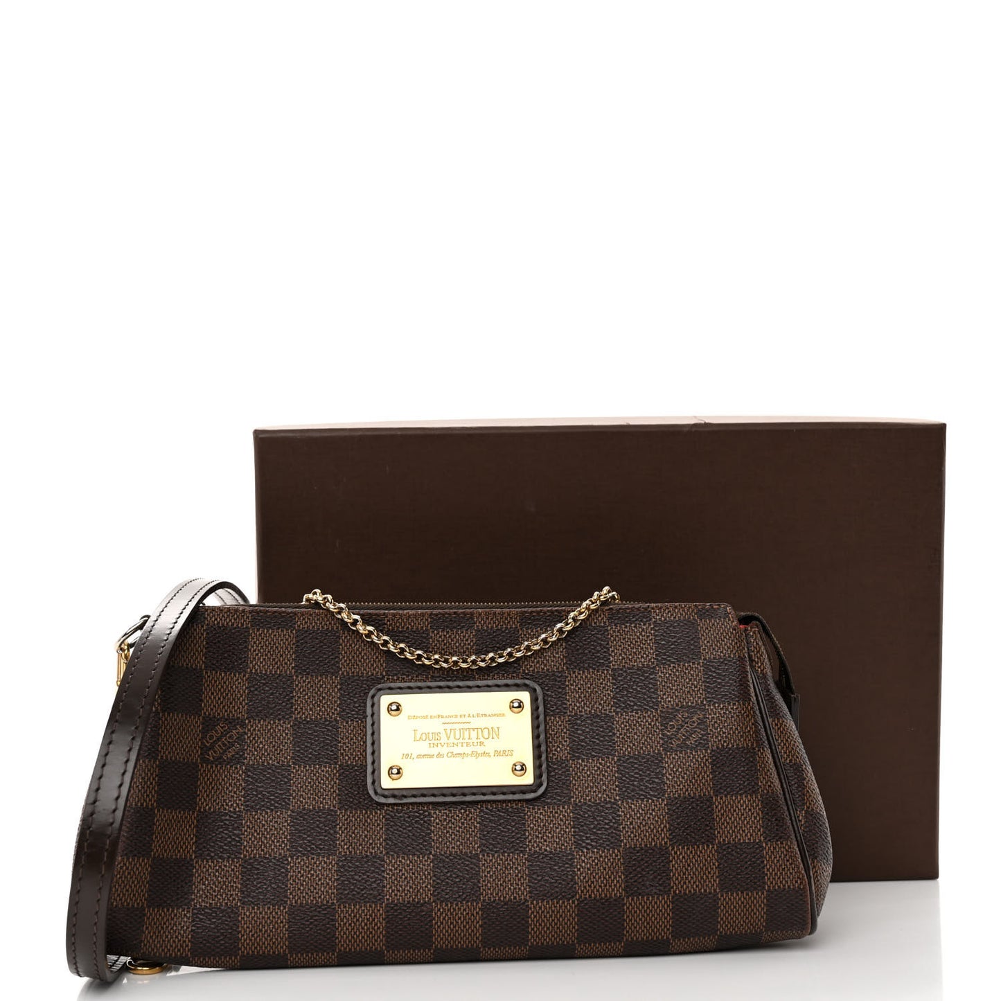 Damier Ebene Eva Clutch
