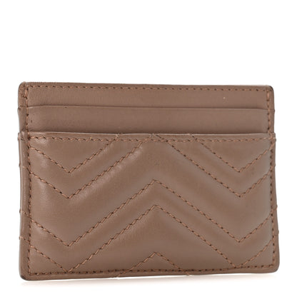 Gucci Calfskin Matelasse GG Marmont Card Holder Porcelain Rose 3 of 10