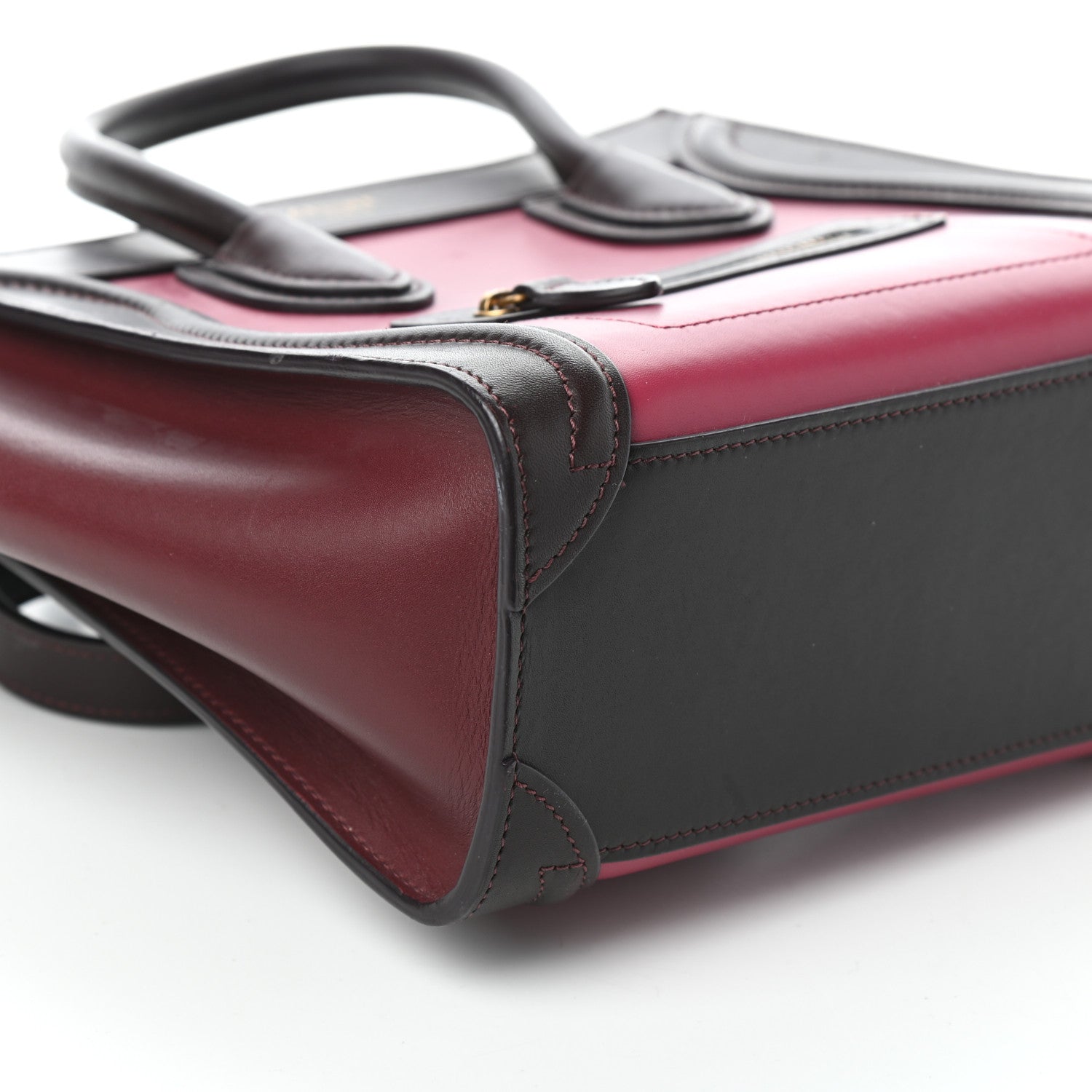 Celine Satin Calfskin Nano Tri-Color Luggage Orchid 8 of 9