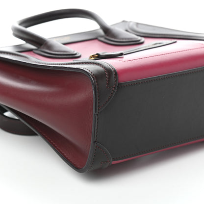 Celine Satin Calfskin Nano Tri-Color Luggage Orchid 8 of 9