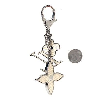 Louis Vuitton Fleur d Epi Bag Charm Ivory 2 of 5