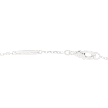 Van Cleef & Arpels 18K White Gold Mother of Pearl Vintage Alhambra Pendant Necklace 4 of 6