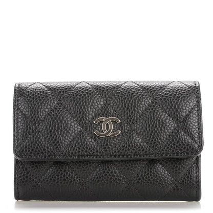 Chanel Caviar Quilted Flap Card Holder Black 1 of 7