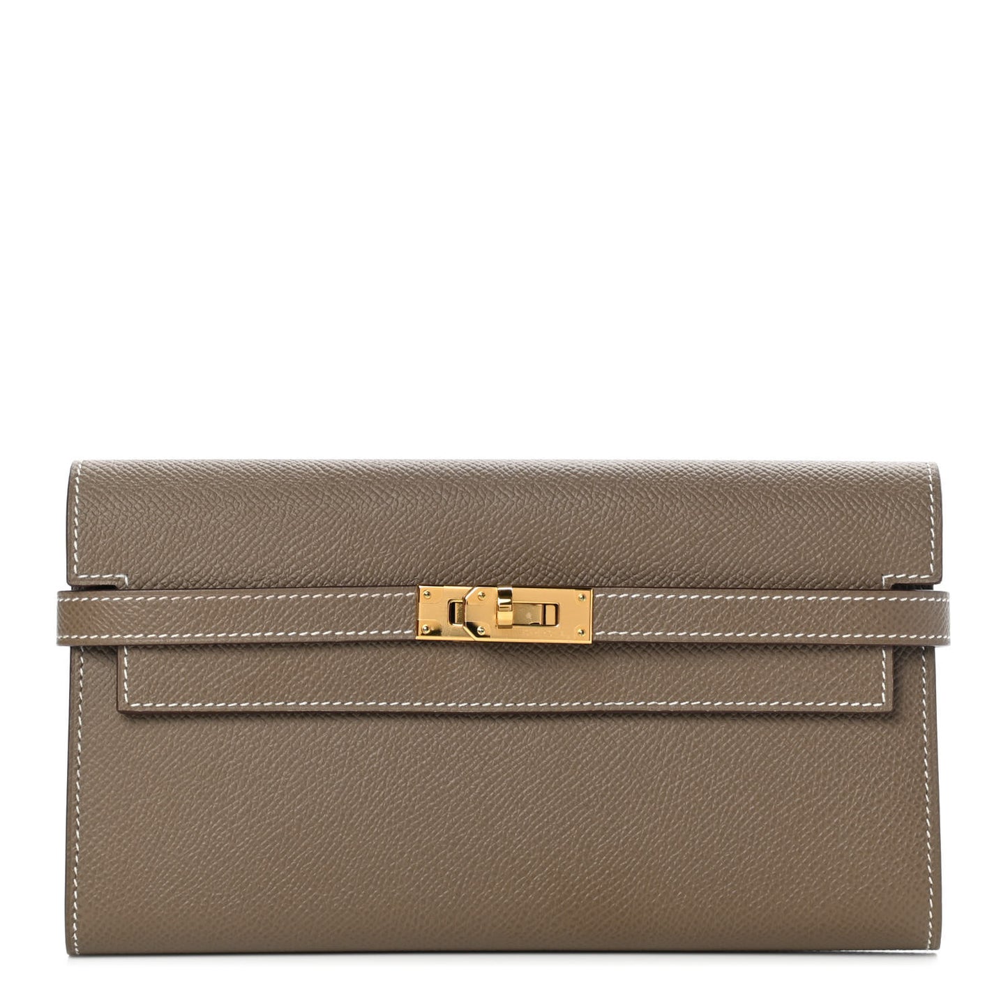 Epsom Kelly Longue Wallet Etoupe