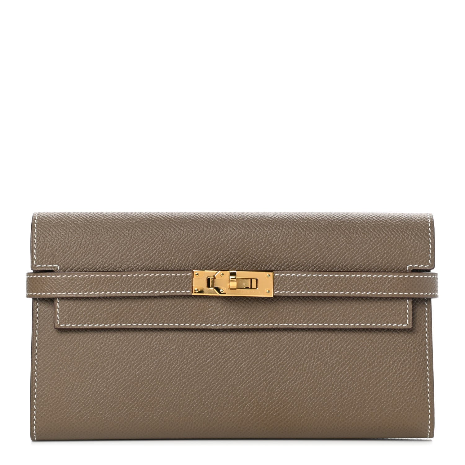 Hermes Epsom Kelly Longue Wallet Etoupe 1 of 7