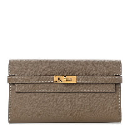 Hermes Epsom Kelly Longue Wallet Etoupe 1 of 7
