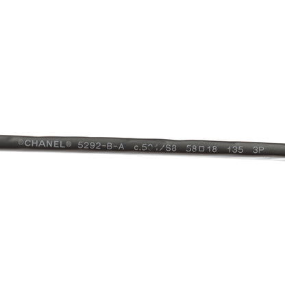 Chanel Polarized Crystal CC Sunglasses 5292 Black 5 of 8