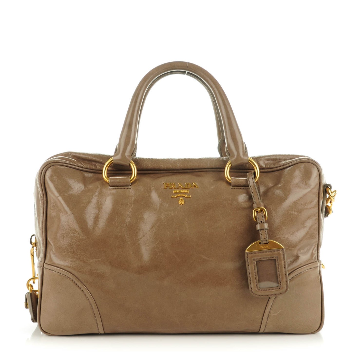 Vitello Shine Satchel Giunco