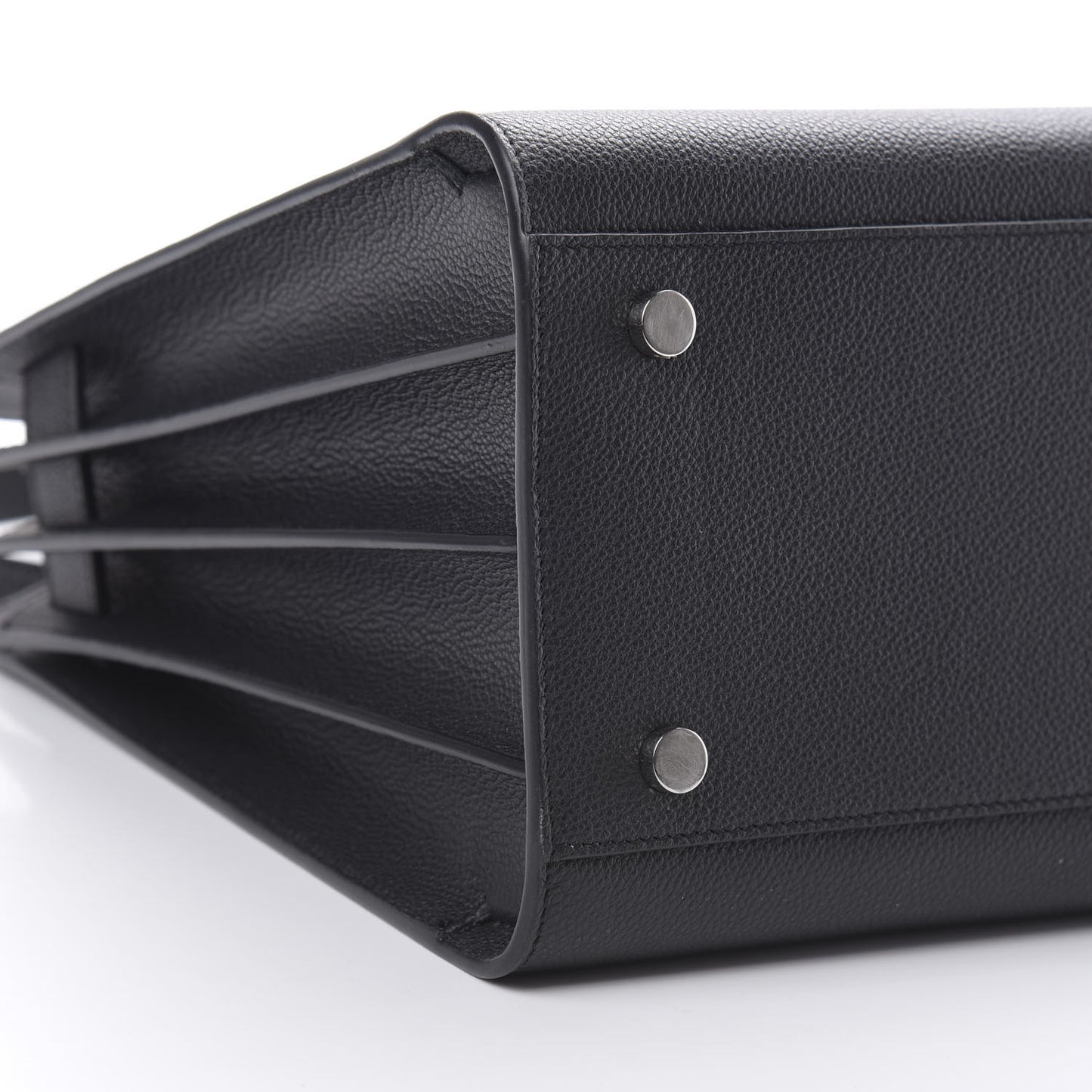 Grained Calfskin Small Sac De Jour Black