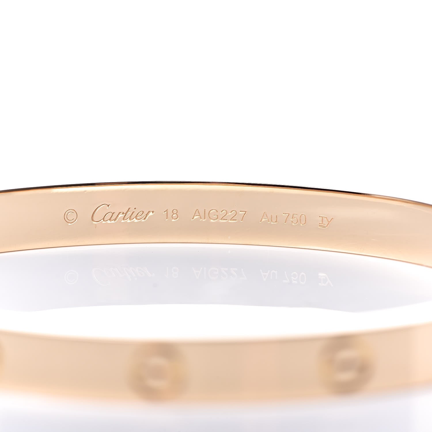 Cartier 18K Yellow Gold LOVE Bracelet 18 4 of 6