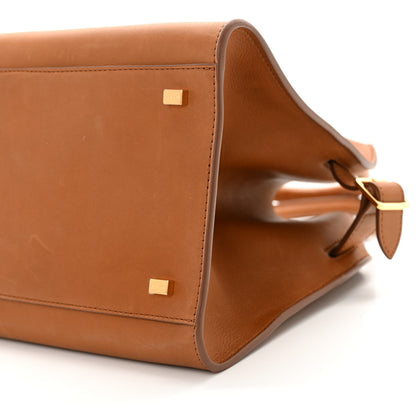 The Row Polished Saddle Calfskin Soft Margaux 12 Cuir 9 of 12