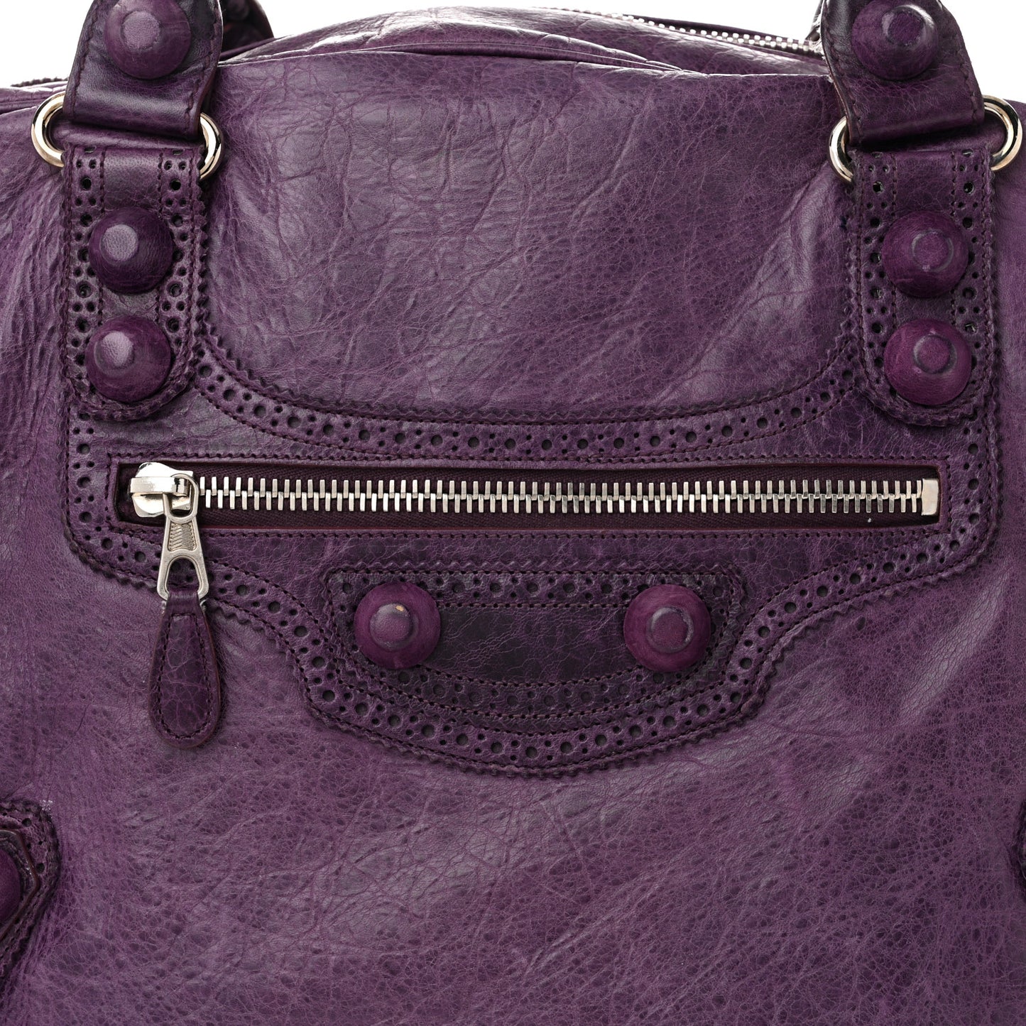 Agneau Giant Brogues Hardware Office Tote Murier