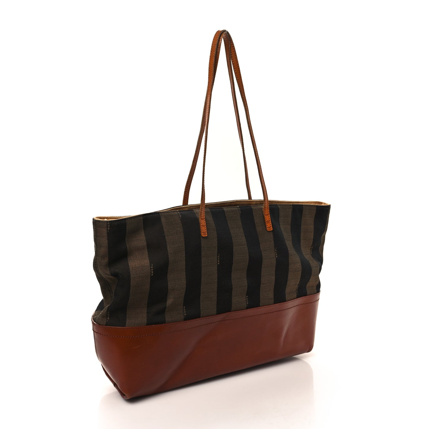 Pequin Cuoio Vegetale Medium Roll Tote Tobacco Cuoio Miele