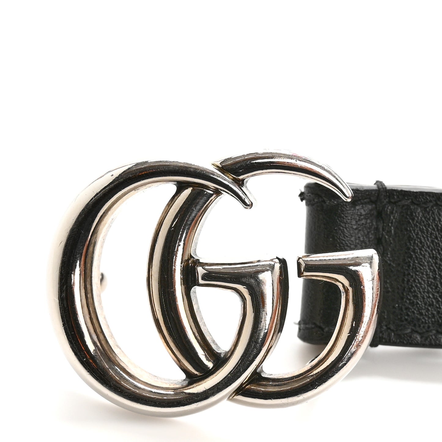Calfskin Double G Belt 85 34 Black