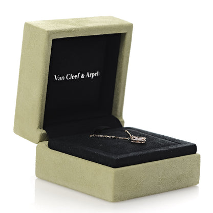 Van Cleef & Arpels 18K Rose Gold Carnelian Sweet Alhambra Pendant Necklace 7 of 7