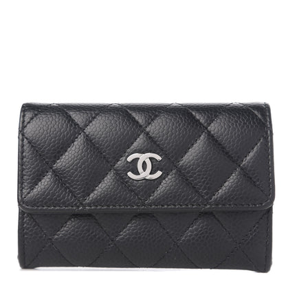 Chanel Caviar Quilted Flap Card Holder Black 1 of 7