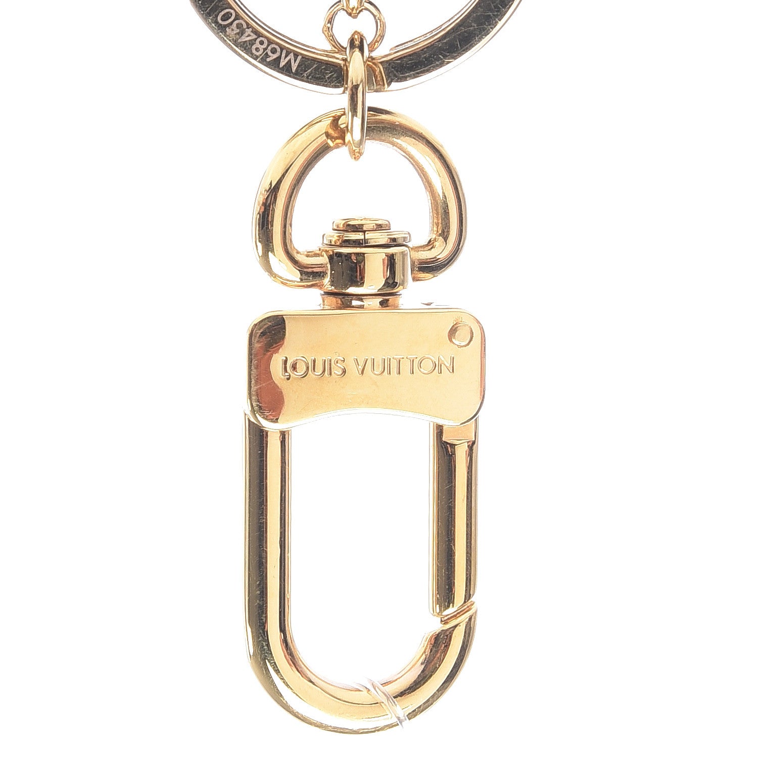 Louis Vuitton Calfskin Mink Fur Panda Bag Charm Key Holder Black 3 of 4