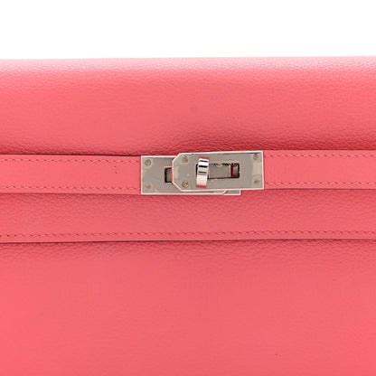 Hermes Evercolor Kelly To Go Wallet Rose Azalee 8 of 11
